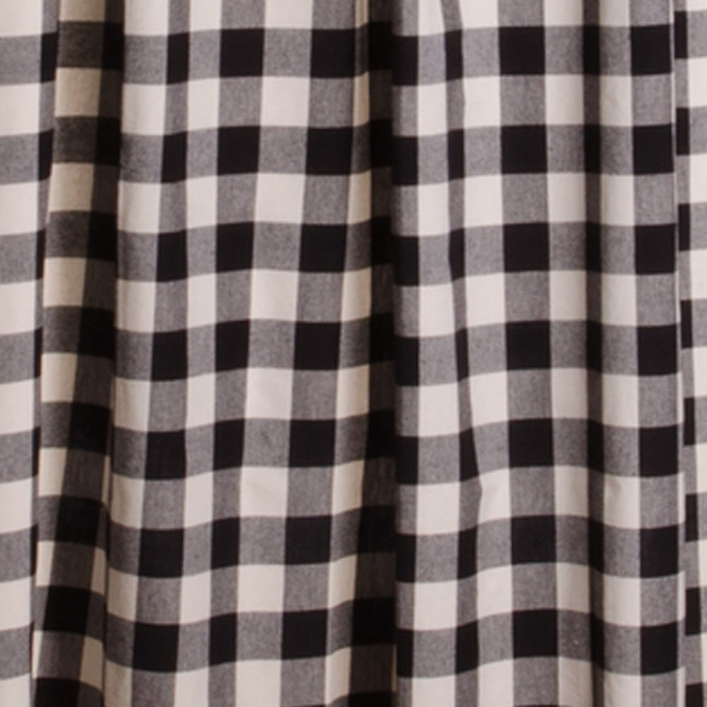 Black Buttermilk Buffalo Check Shower Curtain