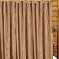 Thumbnail for Barn Red-Nutmeg York Ticking Shower Curtain - Interiors by Elizabeth