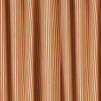 Thumbnail for Barn Red Nutmeg York Ticking Shower Curtain - Interiors by Elizabeth