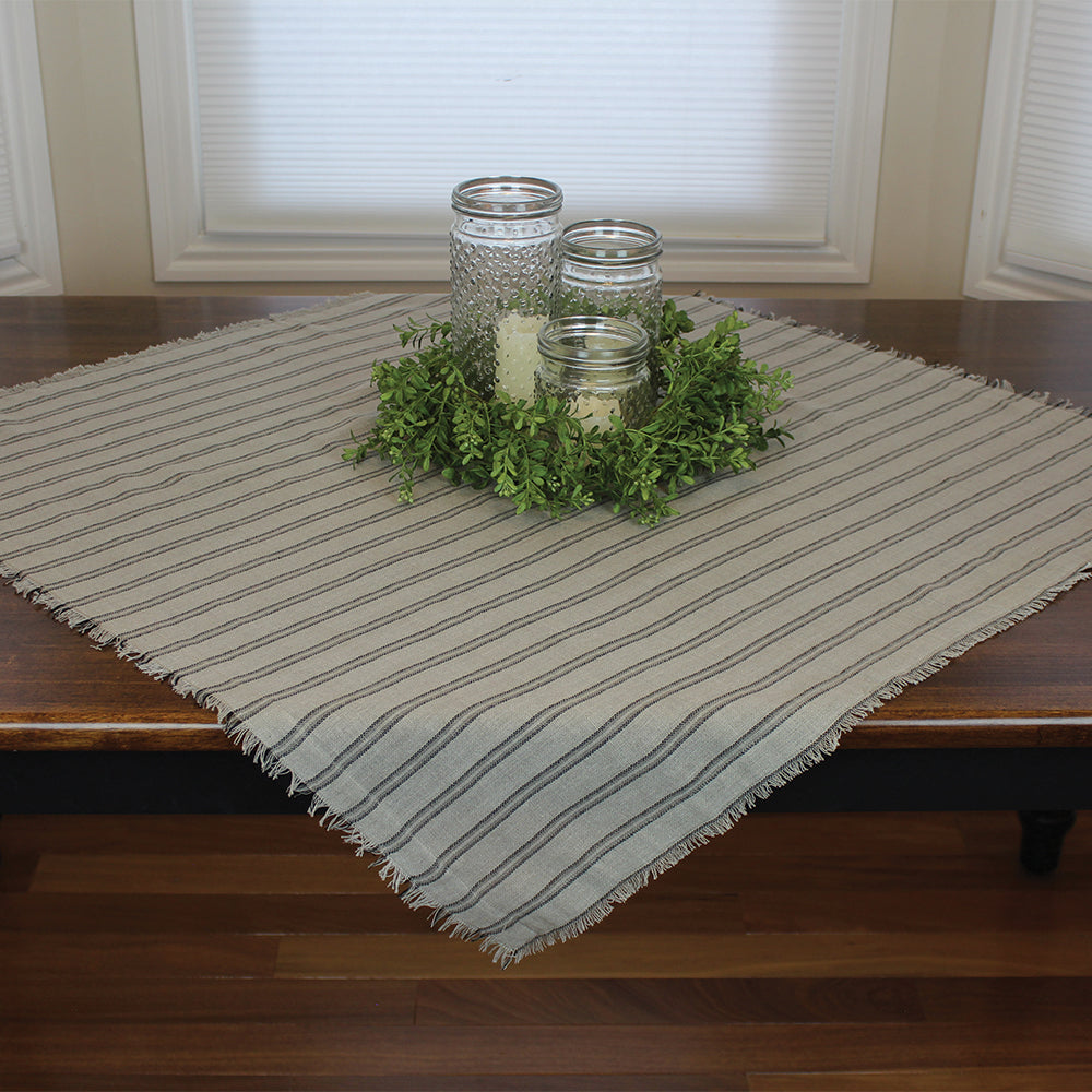 Gristmill Gray Table Square - Interiors by Elizabeth