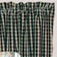 Black Nutmeg Heritage House Check Black Swag Lined - Interiors by Elizabeth