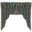 Black Nutmeg Heritage House Check Black Swag Lined - Interiors by Elizabeth