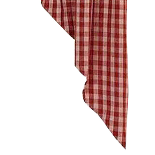 Barn Red Nutmeg Heritage House Check Barn Red Swag Lined - Interiors by Elizabeth