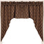 Black Tan Marshfield Jacquard Swag Lined - Interiors by Elizabeth