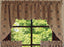 Trenton Jacquard Nutmeg Black Red Swag  - Interiors by Elizabeth