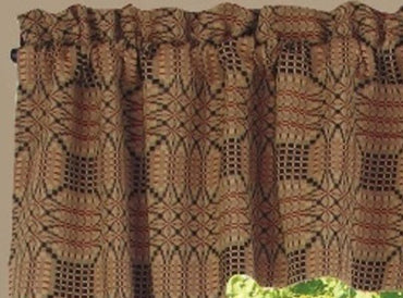 Trenton Jacquard Nutmeg Black Red Swag SW243025