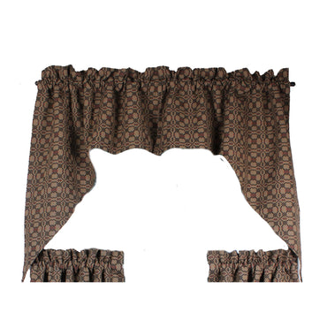 Kendall Jacquard Black Swag - Interiors by Elizabeth