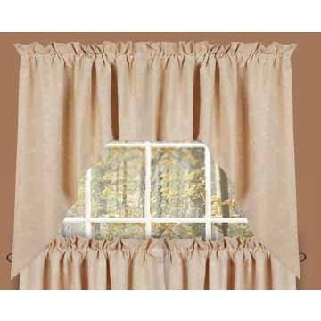 Cream Candlewicking Cream Swag - Lined - Interiors by Elizabeth