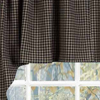 Thumbnail for Black Oat Newbury Gingham Swag Lined - Interiors by Elizabeth