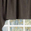 Black Oat Newbury Gingham Swag Lined - Interiors by Elizabeth