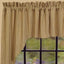 Black Nutmeg York Ticking Swag Lined - Interiors by Elizabeth