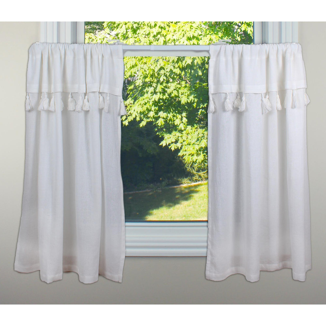 Heirloom Buttermik Café Curtain Online Interiors by Elizabeth