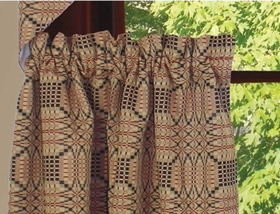 Trenton Jacquard Nutmeg Black Red Tiers T3243025