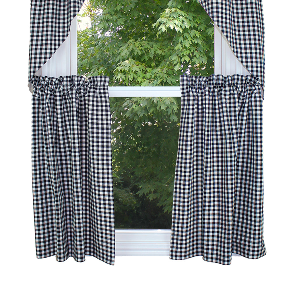 Heritage House Check - Black & Cream Tiers
