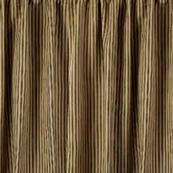 Black Nutmeg York Ticking 36" Tiers Lined - Interiors by Elizabeth