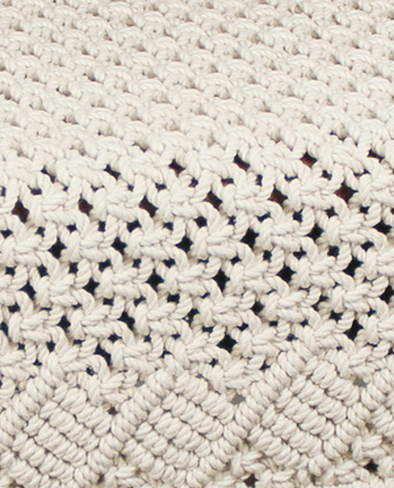 Macrame Natural Table Runner 45 In T4011012