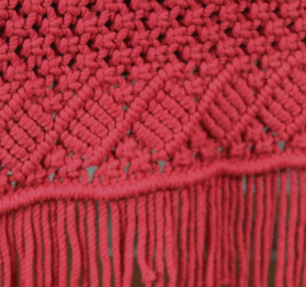 Macrame Red Table runner T4011019