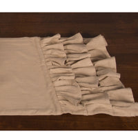 Thumbnail for Meadowpark Table Runner Triple Ruffle Edge
