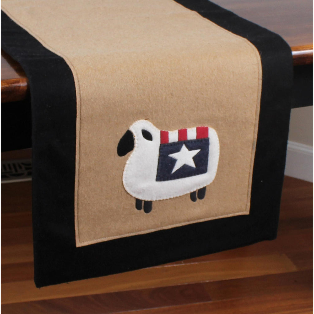 Liberty Sheep Wool Felt Table Runner - Interiors by Elizabeth