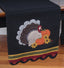Turkey Time Black Table Runner TR022019