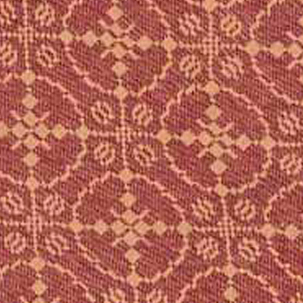 Barn Red Tan Marshfield Jacquard Table Runner - Interiors by Elizabeth