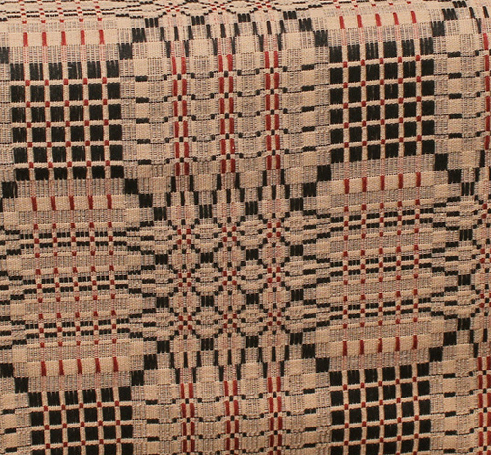 Trenton Jacquard Nutmeg Black Red Table Runner TR243025