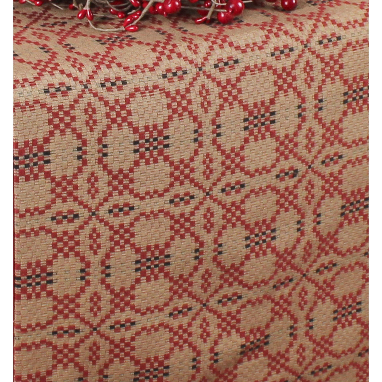 Kendall Jacquard Red Table Runner TR280017