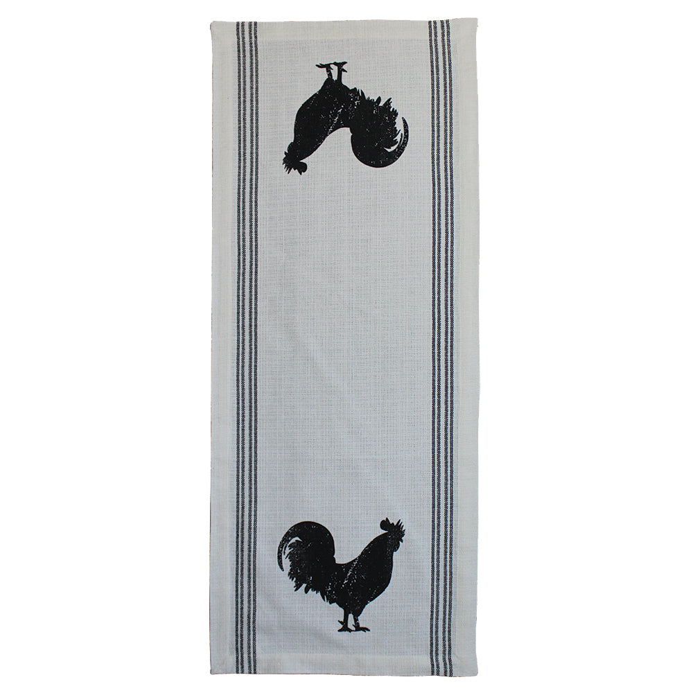 Farmhouse Rooster Cream  Table Runner - Interiors by Elizabeth