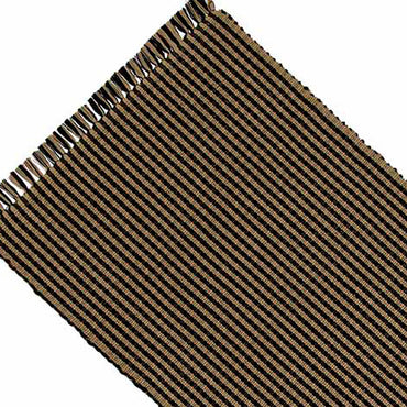 Black Oat Newbury Gingham Table Runner TR670011