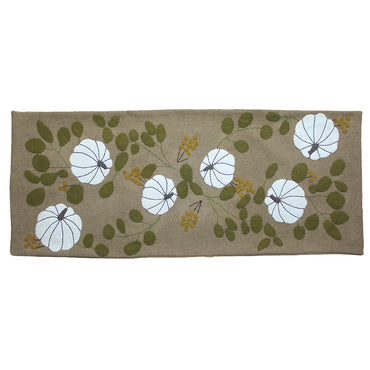 White Pumpkin Table Runner - Interiors by Elizabeth
