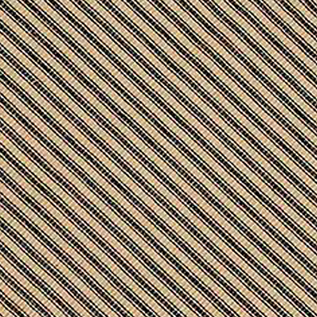 Black Nutmeg York Ticking Table Runner TR880011