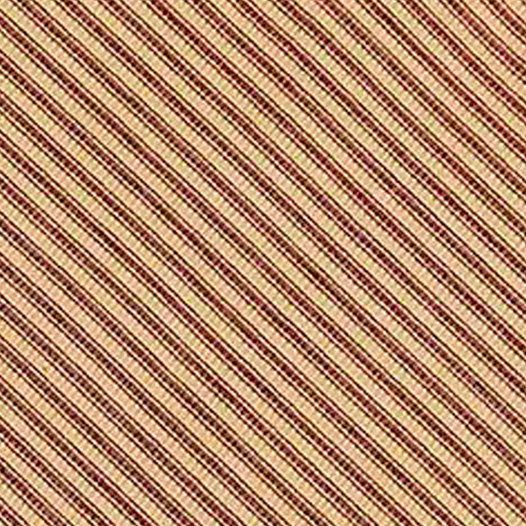 Barn Red Nutmeg York Ticking Table Runner TR880017