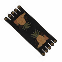 Thumbnail for Black Folk Art Pineapple Table Runner - Interiors by Elizabeth
