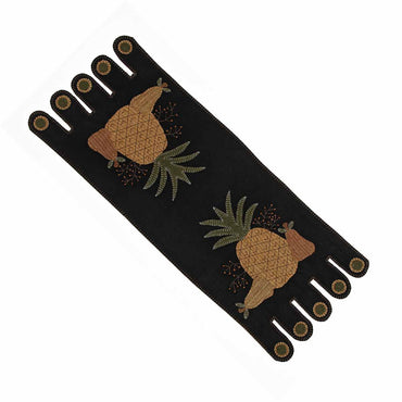 Black Folk Art Pineapple Table Runner - Interiors by Elizabeth