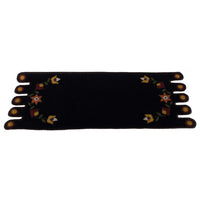 Thumbnail for Black Flowering Vine Table Runner - Interiors by Elizabeth