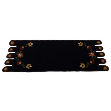 Black Flowering Vine Table Runner - Interiors by Elizabeth