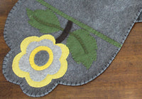Thumbnail for Yellow Flower Gray Table Runner 45 In TRGP1013