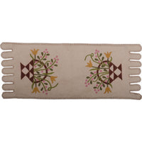 Thumbnail for Flower Basket Table Runner Cream - Interiors by Elizabeth