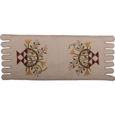 Flower Basket Table Runner Cream - Interiors by Elizabeth