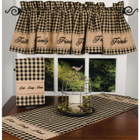Thumbnail for Black-Nutmeg Faith-Family-Friends Table Runner - Interiors by Elizabeth