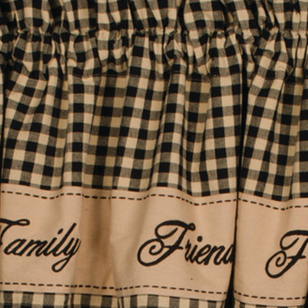 Black Nutmeg Faith Family Friends Table Runner