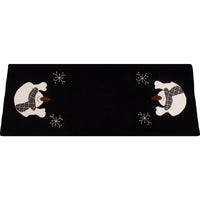 Thumbnail for Snow Day Black Table Runner - Interiors by Elizabeth