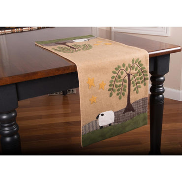 Sheep Willow  Table Runner-  Interiors by Elizabeth