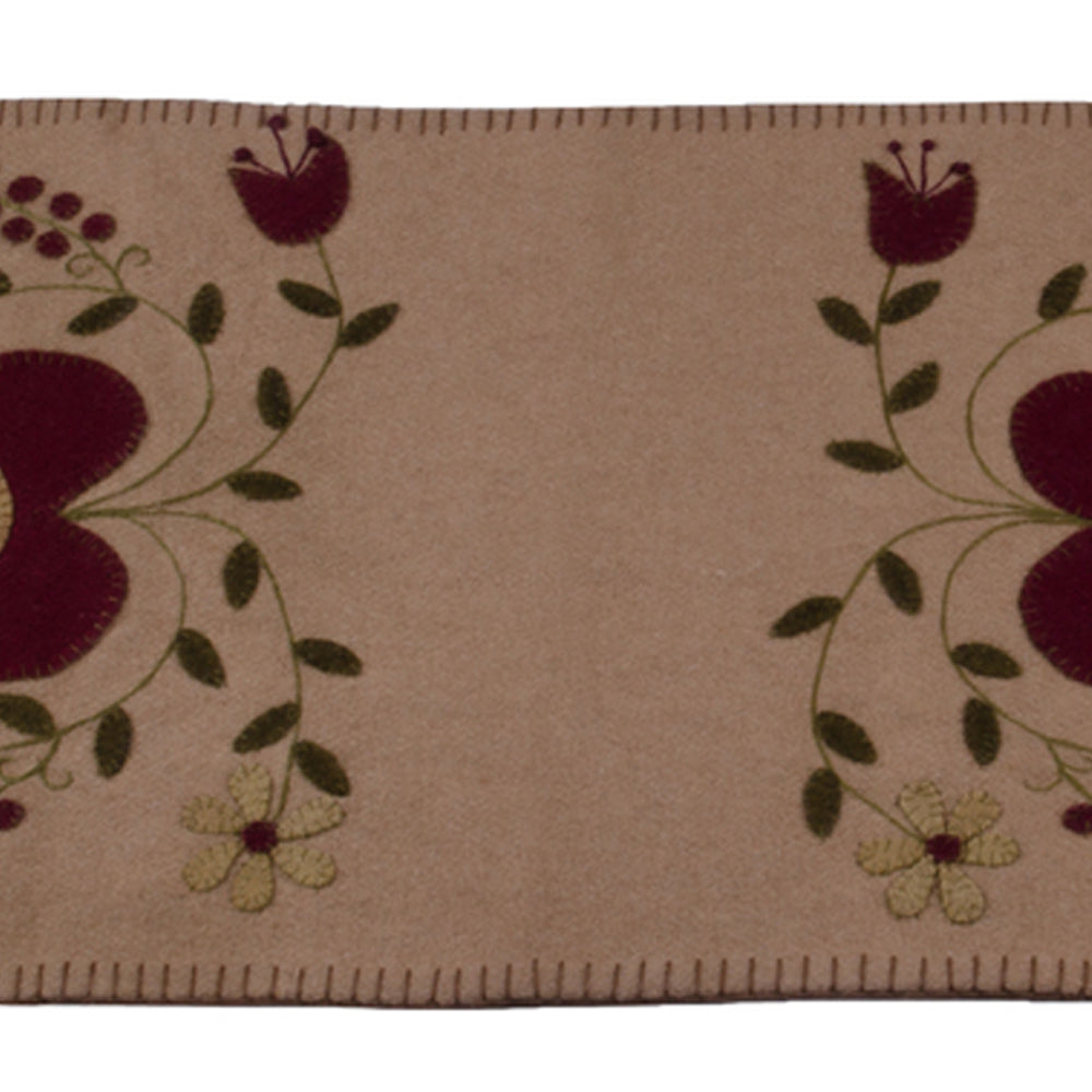 Nutmeg Heartfelt Blessings Table Runner TRSL0041