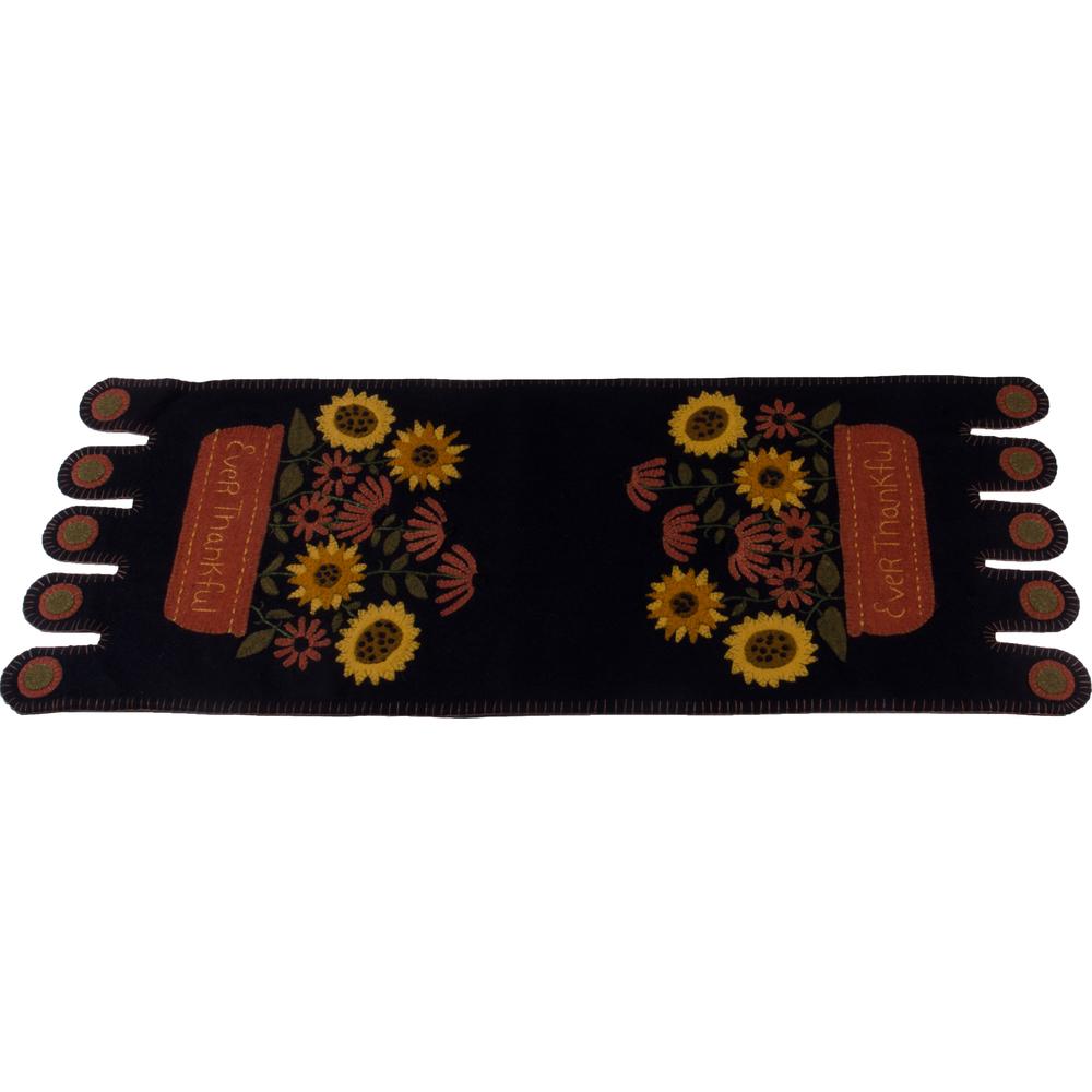 Ever Thankful Black Table Runner - Interiors by Elizabeth