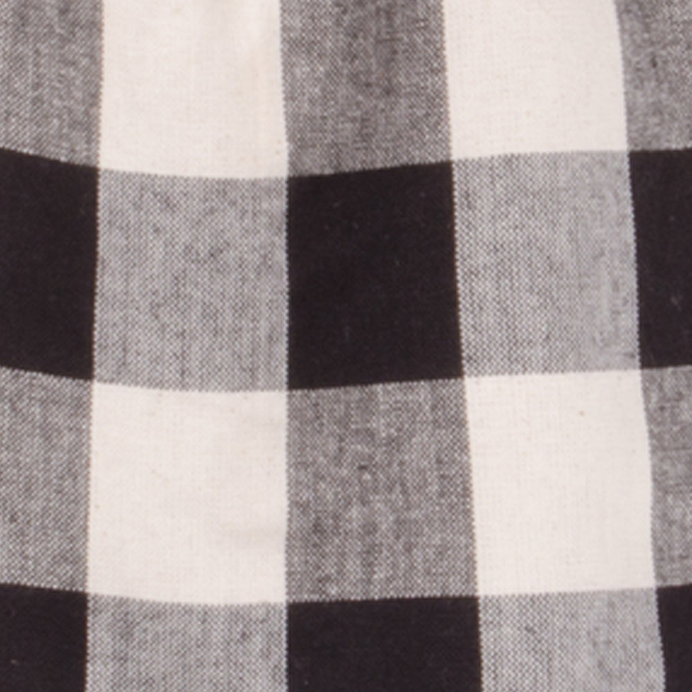 Black Buttermilk Buffalo Check Tab Towel Set Of Two