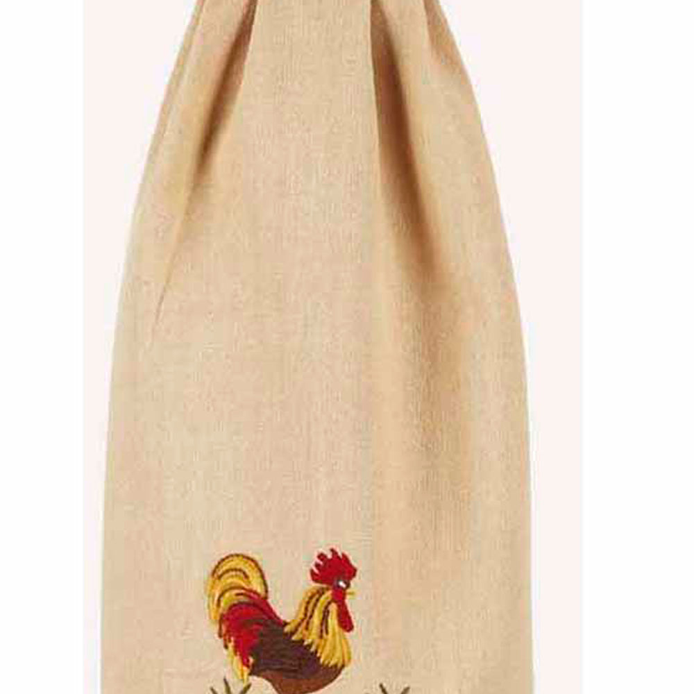 Barn Red Nutmeg Rooster Tab Towel Set Of Two TTRE0023