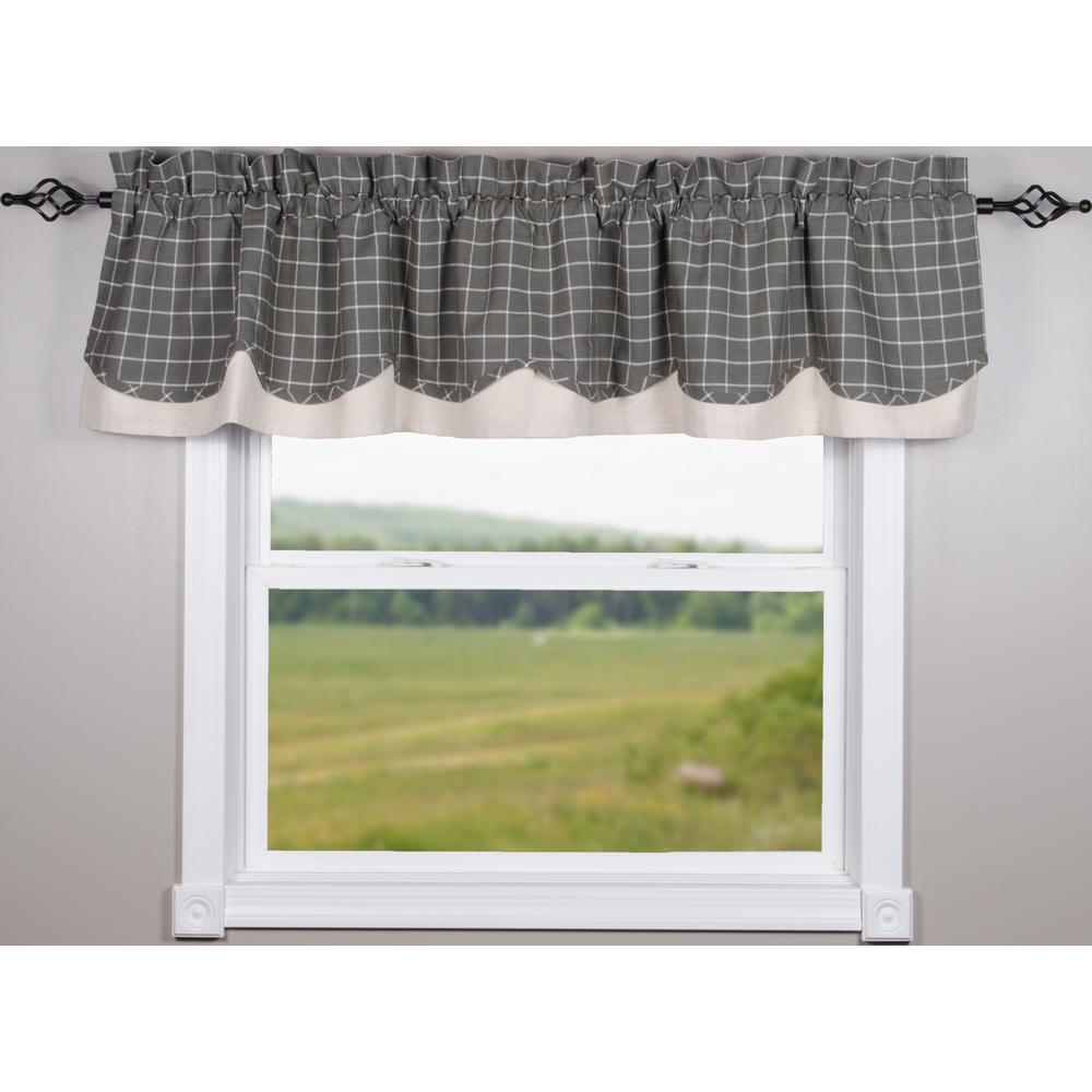 Pewter Summerville Fairfield Valance - Lined - Interiors by Elizabeth