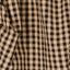 Heritage House Check Gathered Valance Black Nutmeg Lined VG100011
