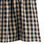 Black Nutmeg Heritage House Check Black Valance Lined VL100011